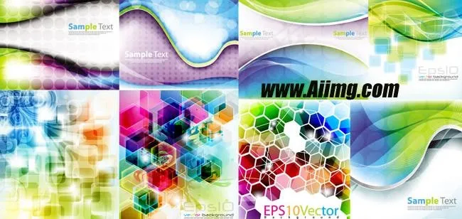 潮流线条蜂窝背景矢量素材eps,ai矢量模版下载