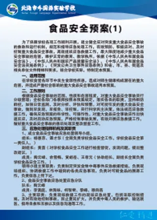 食品安全预案(1)