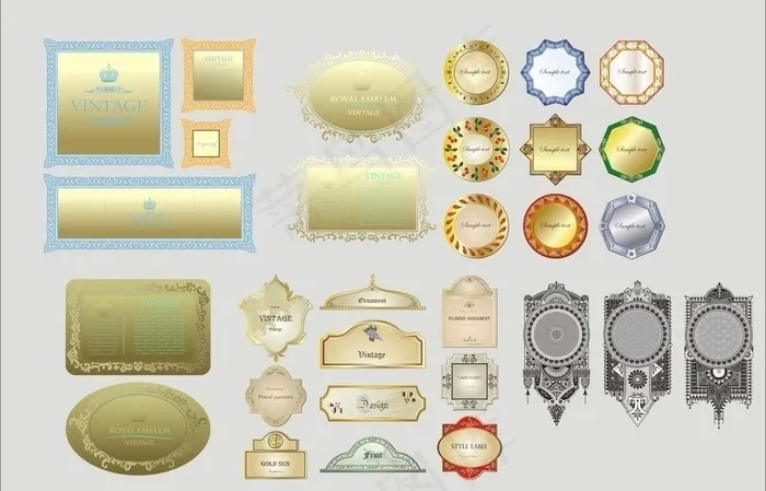 边框图片cdr矢量模版下载