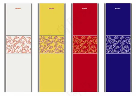 小碎花图案冰箱面板