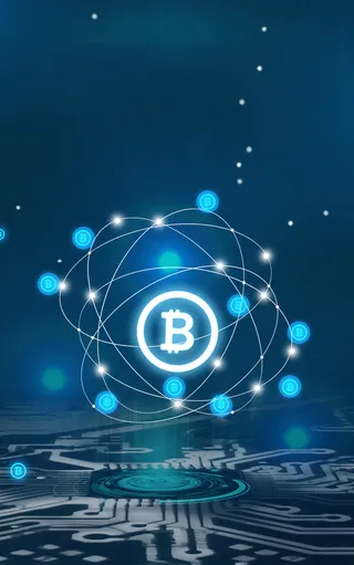 蓝色科技未来背景