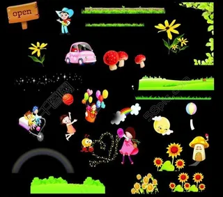 卡通装饰 卡通素材图片