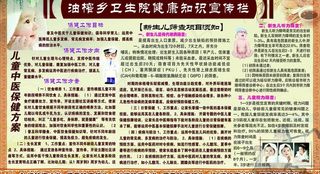 儿童中医保健宣传栏图片