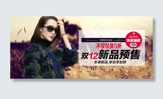 女装皮草海报图片