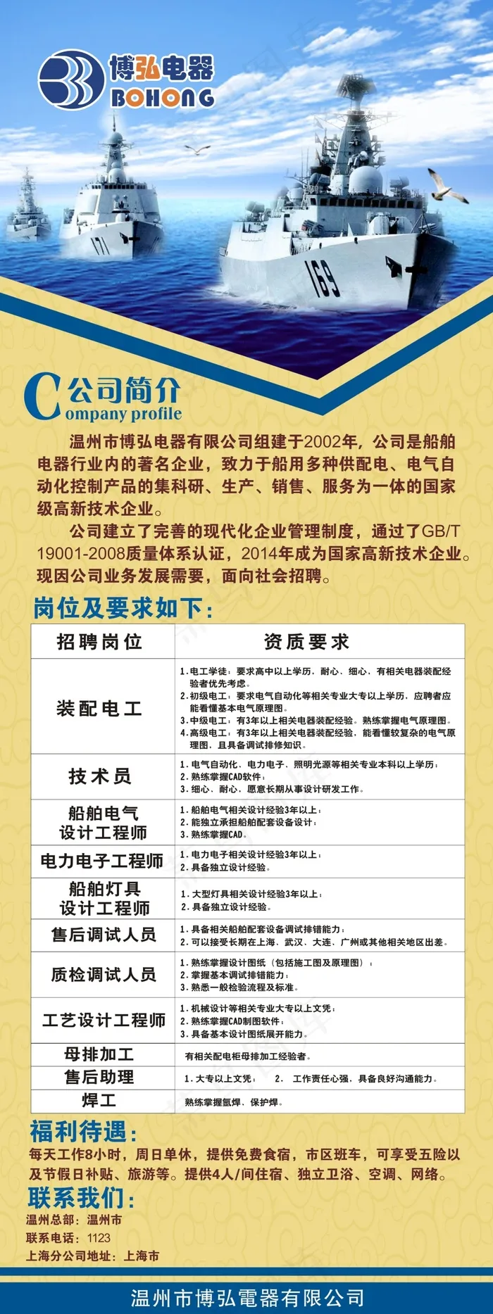 招聘广告cdr矢量模版下载