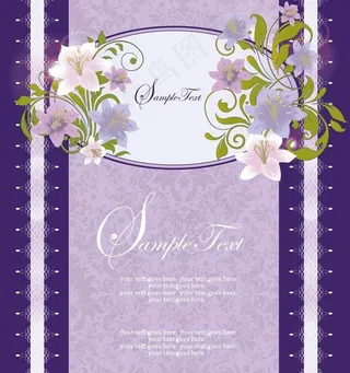 欧式时尚花纹花朵图片