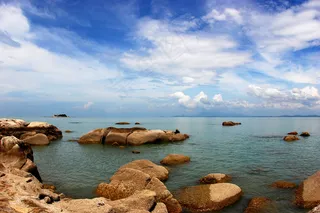 海边的礁石图片