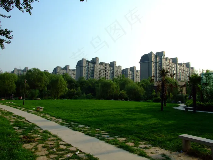 石家庄国际城槐北公园图片