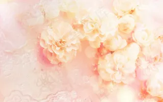 粉色花朵梦幻背景图