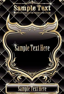 欧式花纹 金色花纹 底纹 黑色背景图片