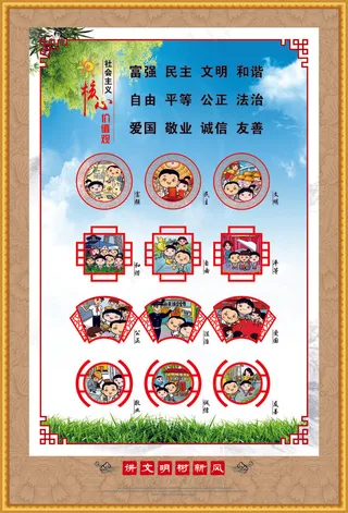 核心价值观文明海报