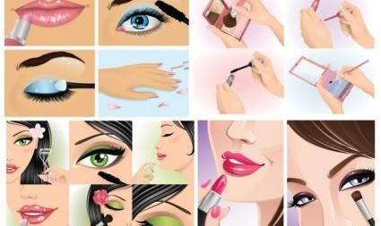 女人做一个即时局部向量eps,ai矢量模版下载