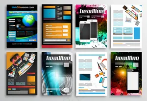 智能手机宣传单设计图片