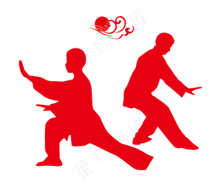晨练的人矢量图