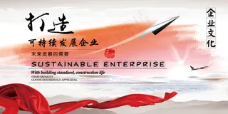 公司文化墙公司展板背景