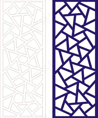 矢量镂空花纹边框底纹中式