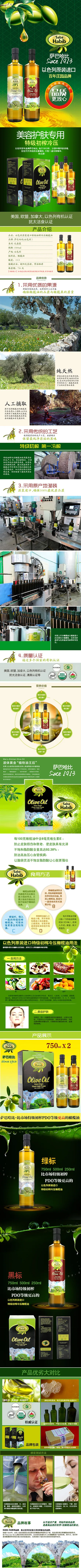 橄榄油-描述psd模版下载