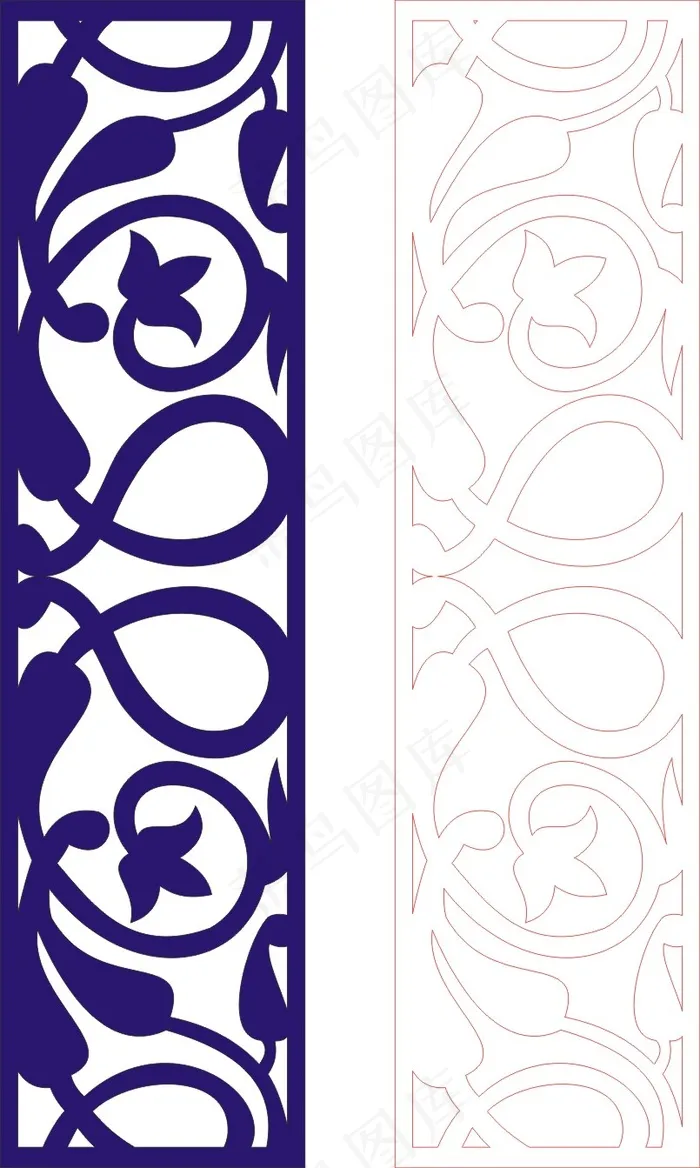 矢量镂空花纹边框底纹欧式cdr矢量模版下载