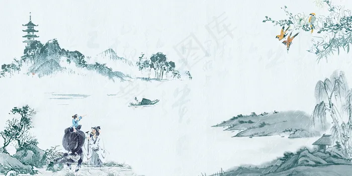 中国风 中国风背景图片psd模版下载