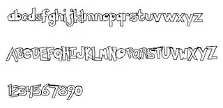 Pokemon 英文字体下载