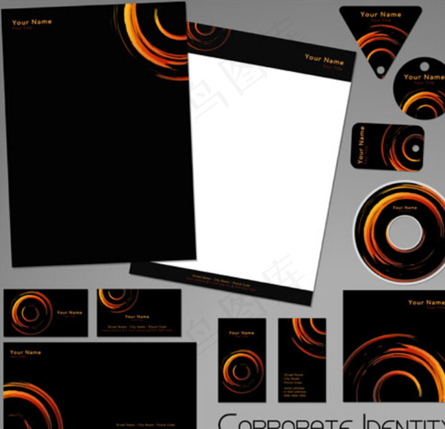 抽象图案装饰的视觉元素图片