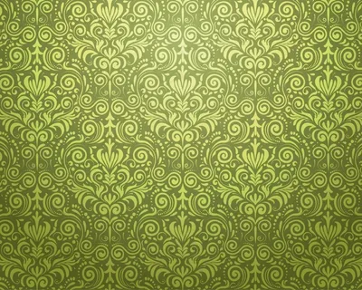 精美绿色欧式花纹背景设计矢量素材