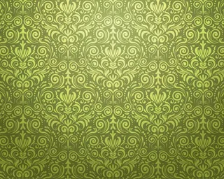 精美绿色欧式花纹背景设计矢量素材