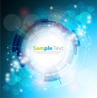 蓝色的技术背景