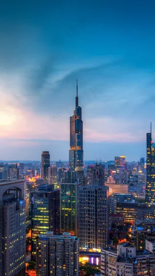 城市夜景高清摄影图片