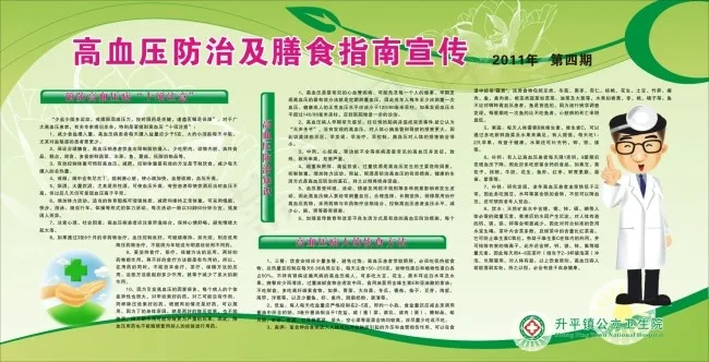 高血压防治cdr矢量模版下载