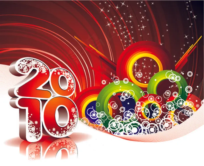 2010新年背景矢量素材eps,ai矢量模版下载