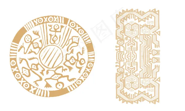 异域风情花纹图案psd模版下载