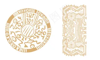 异域风情花纹图案