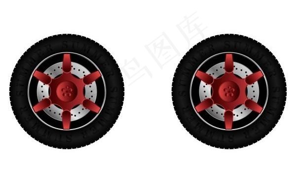 汽车轮胎矢量素材