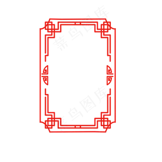 矢量手绘红色边框矢量手绘红色边框