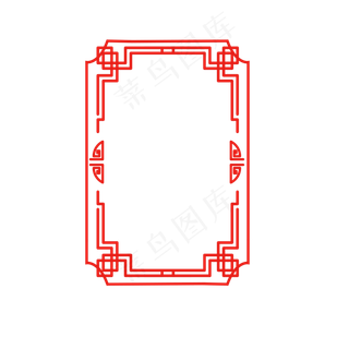 矢量手绘红色边框矢量手绘红色边框