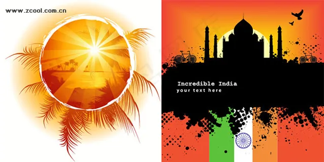 2款黄昏相关插画矢量素材