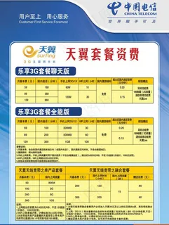 天翼套餐资费图片