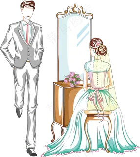 一生一世我爱你结婚心形元素