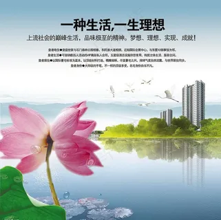 房地产 荷花 水乡图片