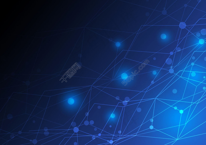 流动的光源网光点蓝色科技