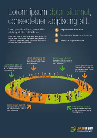 商务人士矢量模板集04