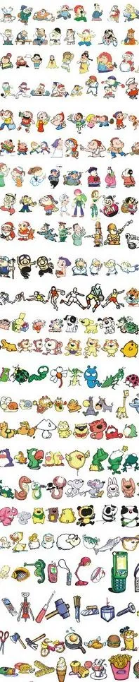 人物动物物品ai矣量图片ai矢量模版下载