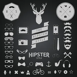 可爱潮人风格图标