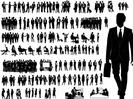 多款人物剪影图片 多款人物剪影图片