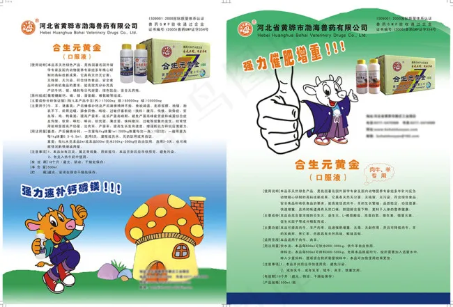 兽药单页设计cdr矢量模版下载
