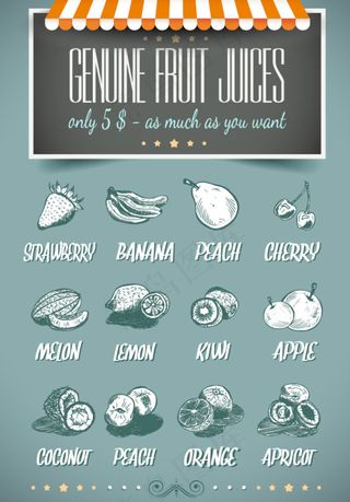 复古店铺海报矢量素材