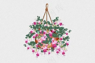 唯美免扣手绘花朵叶子树叶背景墙素材...