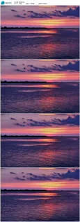 晚霞夕阳彩云大海波浪风光视频 晚霞夕阳彩云大海波浪风光视频