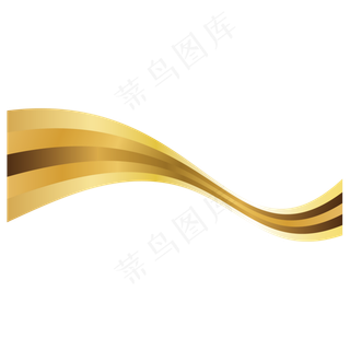 矢量金色装饰彩带飘带节日矢量金色装饰彩带飘带节日